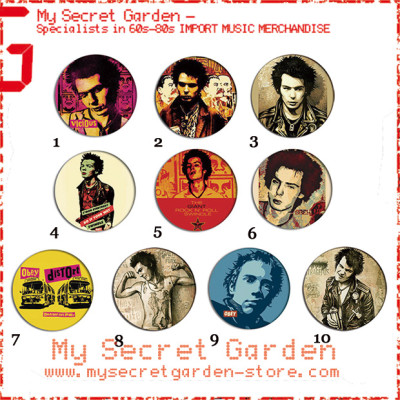 Sex Pistols - Pop Art Pinback Button Badge Set  ( or Hair Ties / 4.4 cm Badge / Magnet / Keychain Set )